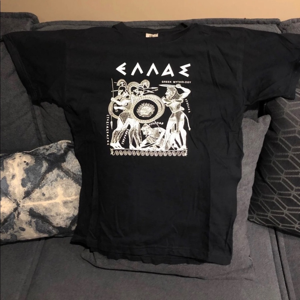 Boys black short sleeve T-shirt